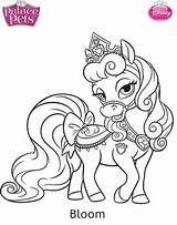 Palace Pets Coloring Princess Pages Bloom Fun Kids sketch template