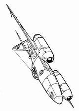 Coloring Pages Kids Wwii Fun Messerschmitt Ww2 1945 Airplane Aircrafts Aircraft sketch template