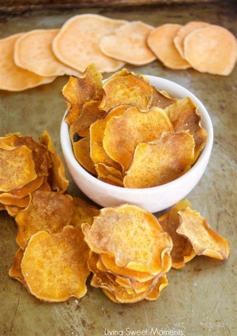 Crunchy Baked Sweet Potato Chips Living Sweet Moments
