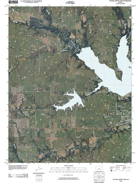 council grove lake ks kansas usgs topographic map historic