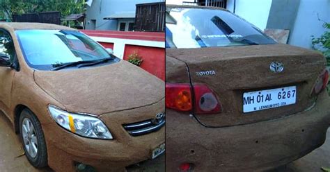 Ahmedabad Resident Covers Her Car In Cow Dung To Keep It Cool In This