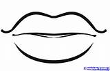 Puckered Mouth Clipartmag Dragoart sketch template