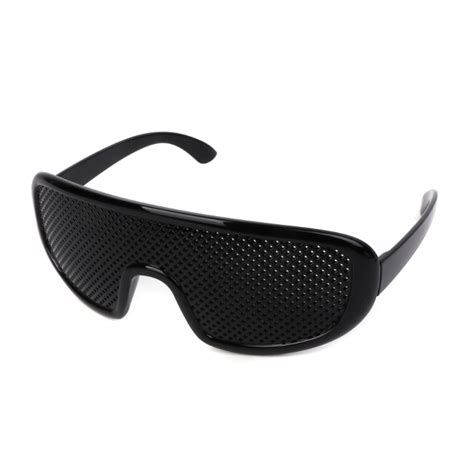 Hot Black Unisex Vision Care Pinhole Eyeglasses Pin Hole Glasses Eye