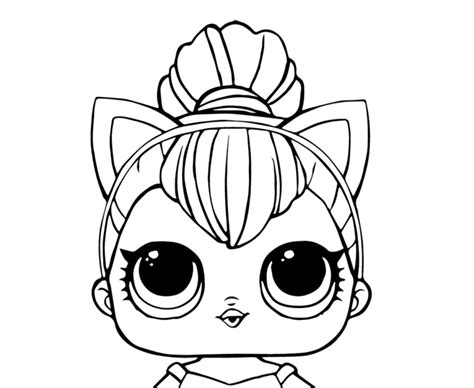 lol doll coloring pages kitty queen coloring  drawing