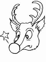 Reindeer Rudolph Colorat Craciun Nose Mos Lui Reni Nosed Desene Renii Planse Renas Colorir P05 Coloriage Desenhos Renne Clipartmag Primiiani sketch template