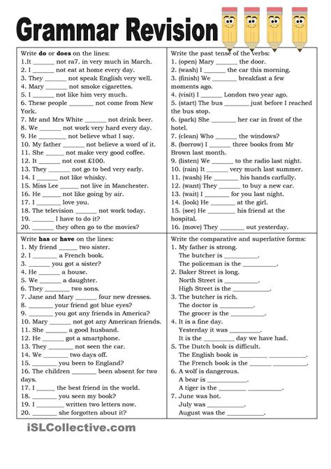 printable worksheets  english grammar letter worksheets year