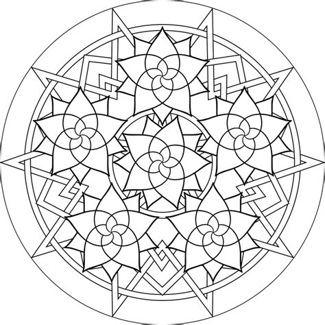 printable mandala coloring pages adults  coloring pages