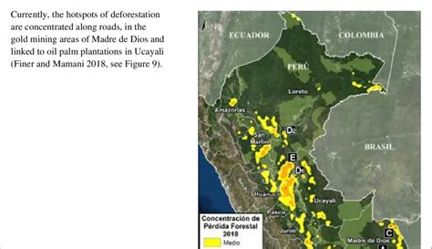 map of deforestation hotspots in 2018 source finer and