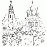Coloring Crusade Church Trinity Pskov Cathedral Knight Prague Hall Town Pages Colorkid sketch template