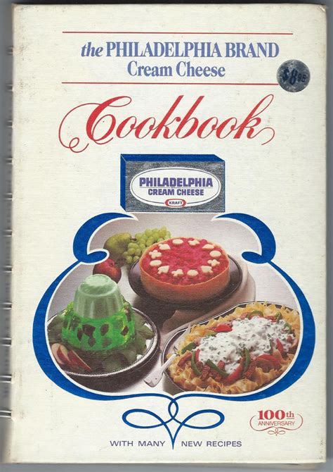philadelphia brand cream cheese cookbook vintage promotion recipes book