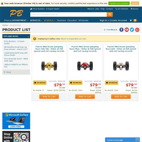parrot mini drone jumping race  delivered    pb tech choicecheapies