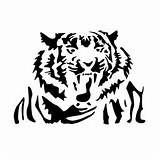 Tiger Stencil Freestencilgallery sketch template