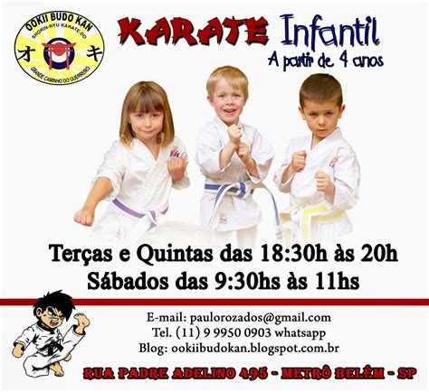 ookii budokan karatÊ e kobudo karate infantil zona leste sp