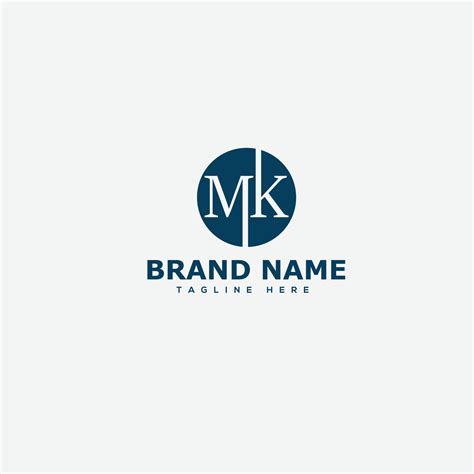 mk logo design vorlage vektorgrafik branding element  vektor