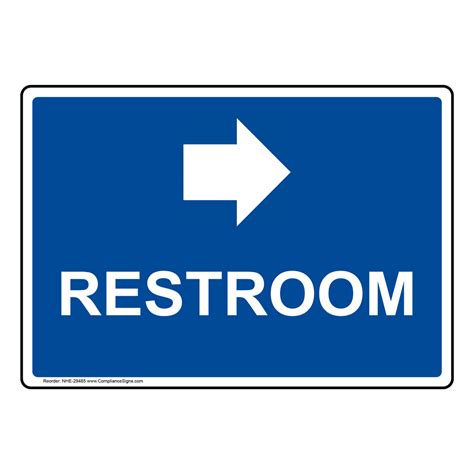 restroom  arrow sign  symbol nhe