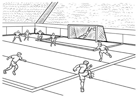 football field coloring sheet coloring pages