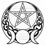 Wiccan Coloring Pages Pentacle Pagan Tattoo Wicca Symbol Goddess Pentagram Triple Clipart Drawings Symbols Moon Witch Clipartmag Tattoos Printable Celtic sketch template