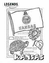 Coloring Pages State Kansas Brutus Symbols Buckeye Texas Michigan University Florida Ohio Bird Mississippi Color Printable Flower Flages Getcolorings Getdrawings sketch template