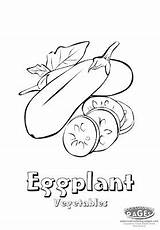 Coloring Pages Eggplant Vegetables Vegetable Coloringpages101 Kids Printable Natural Online Color Books sketch template