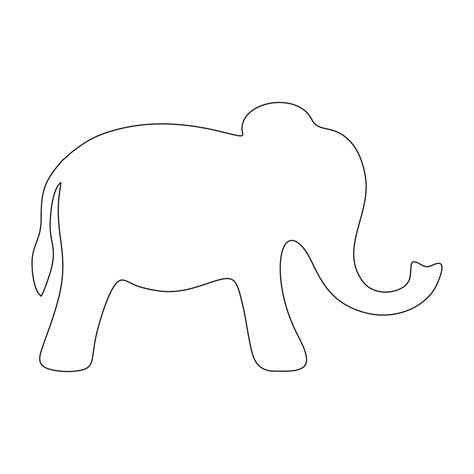 printable elephant trunk     printablee