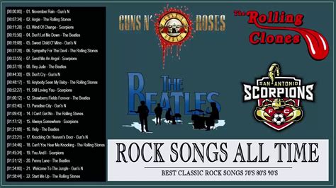 top 500 classic rock songs 80 s 90 s classic rock all time playlist 2019 youtube