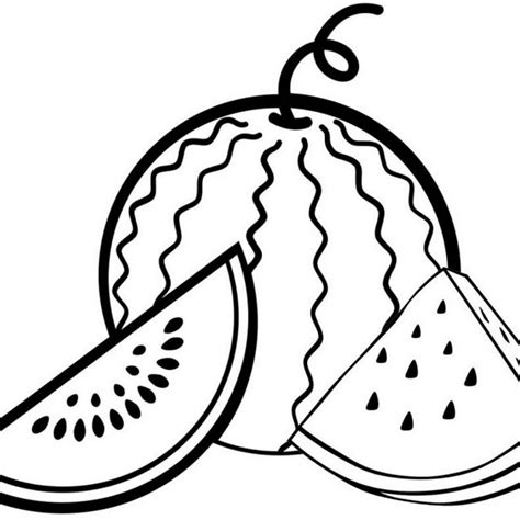 printable watermelon coloring pages