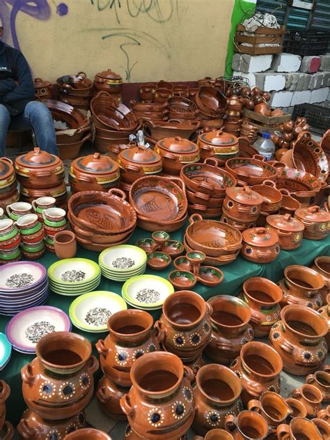 trastes de barro ceramica hecho en mexico artesania mexicana