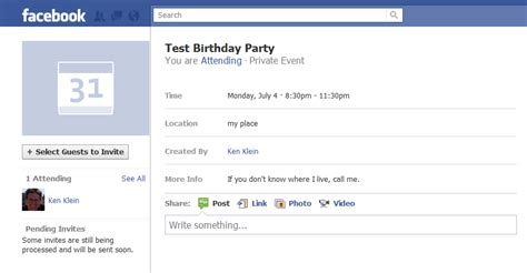 facebook birthday invitation templates