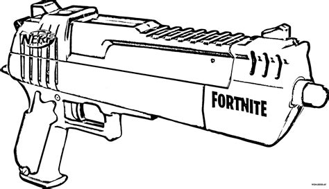 fortnite nerf guns coloring pages