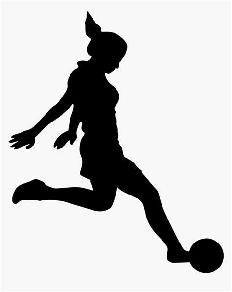 girl footballer wall art sticker decal black size girl soccer