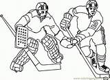 Coloring Hockey Pages Printable Players Player Goalie Ice Sports Print Drawing Colouring Everfreecoloring Adult Choose Board Comments sketch template