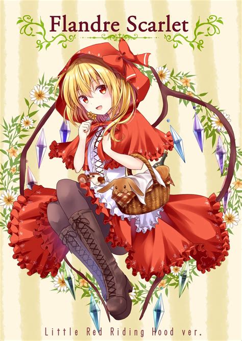 Flandre Scarlet And Little Red Riding Hood Touhou And 1 More Drawn By