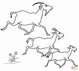 Billy Goats Gruff Ziege Goat Coloringhome Troll Trolls Trols Ziegen sketch template