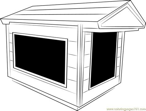 indoor dog house coloring page  kids  dog house printable