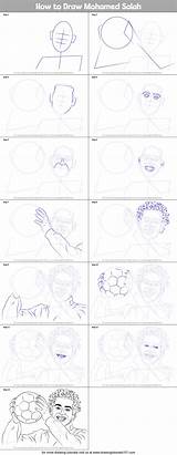 Salah Mohamed Draw Drawing Step Drawingtutorials101 sketch template