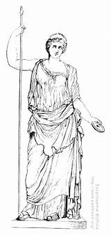 Mythology Roman Goddesses Gods Coloring Kb Drawing sketch template