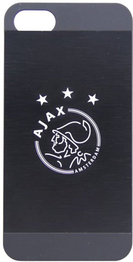 bolcom ajax iphone  cover zwart aluminium