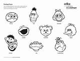 Feelings Printable Coloring Pages Sesame Faces Street Feeling Activities Emotions Children Sesamestreet Label Color Kids Challenges Toddlers Print Toddler Their sketch template