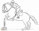 Jumping Horse Coloring Pages Show Print Printable Getcolorings Color sketch template