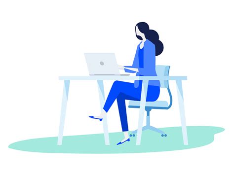 office lady by midnight snack on dribbble