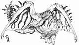 Rathalos Hunter Monster Deviantart Drawings sketch template