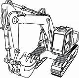 Coloring Pages Machine Getdrawings Bulldozer sketch template