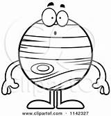 Jupiter Clipart Planet Surprised Coloring Cartoon Thoman Cory Outlined Vector Smiling 2021 Clipartof sketch template
