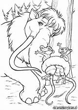 Ice Age Coloring Pages Mammoth Printable Age6 Cartoons Cartoon Book Colouring Animation Movies Manny Mammut Online Crash Ellie Eddie Popular sketch template