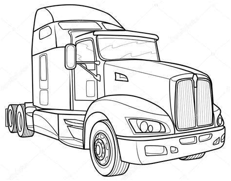 sketch truck stock vector  kopirin