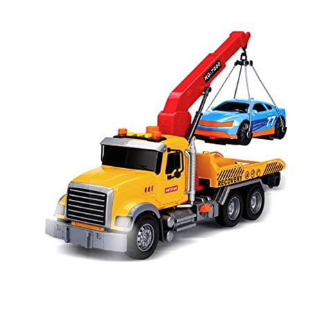 power   kids playtime  mighty fleet motorized tow truck toy