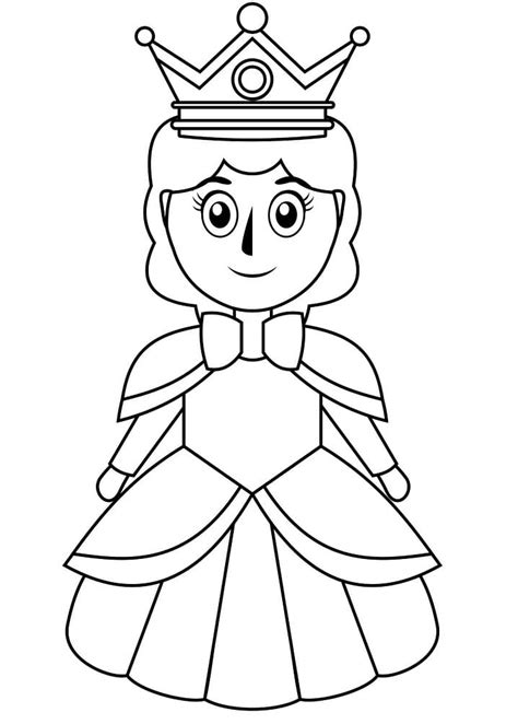 queen printable coloring pages