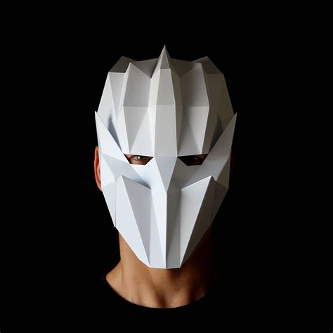 geometric mask full face mask      etsy