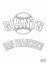Giants Coloring Francisco San Baseball Logo Pages Mlb Clipart Printable 49ers Drawing Nfl Print Sf Logos Sport Padres Sports Color sketch template