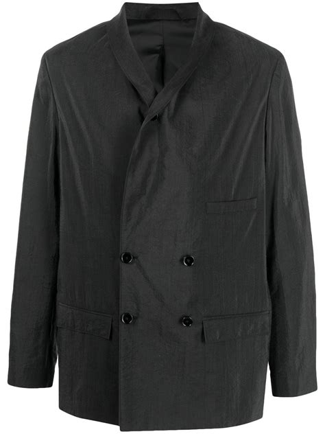 lemaire double breasted silk blazer farfetch